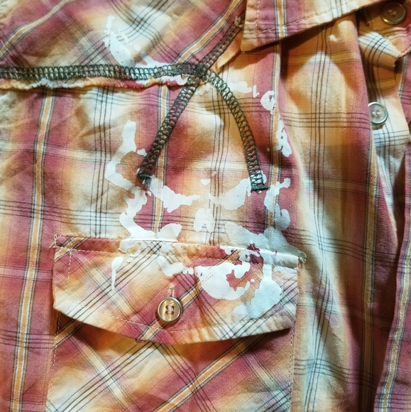 SARGENT PEPPER Rust Plaid Shirt (Size M) - Picture 11 of 13
